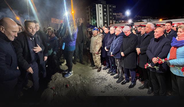 Başkan Soyer 6 Şubat depremlerinin yıl dönümünde afet bölgesinde!