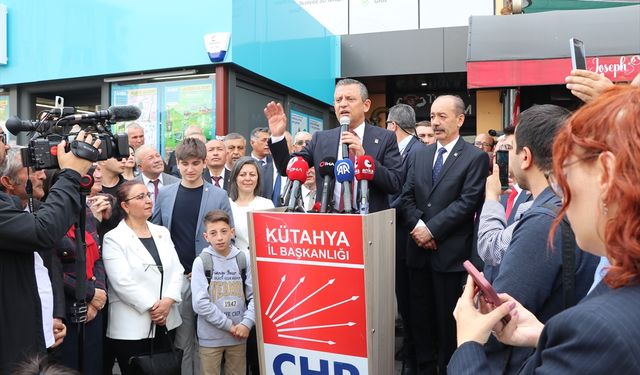 CHP Genel Başkanı Özel, Kütahya'da konuştu