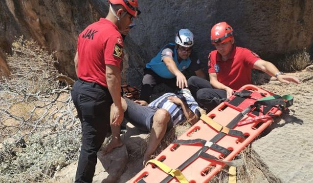 Manzara fotoğrafı çekerken uçuruma yuvarlandı