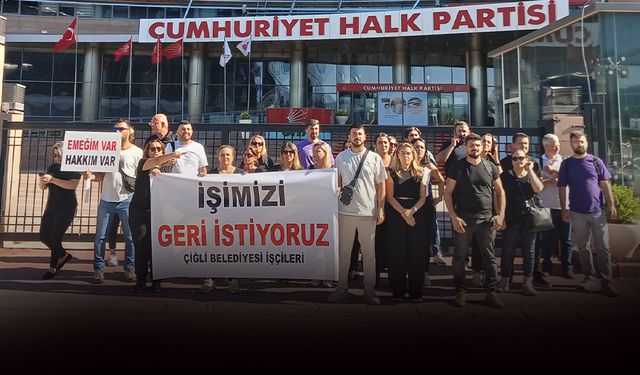 Çiğli'de işten atılan işçiler Özel'le görüştü... Umutsuz dönüyorlar!