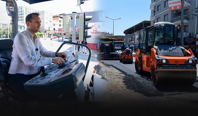 Bornova'da asfaltlama çalışmaları tam gaz! Eşki: "Sorunlar önemli ölçüde azalacak!"