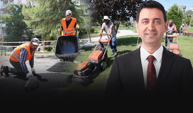 Bayraklı'da bakım zamanı... Önal: Daha yeşil ve modern alanlar için çalışmaya devam