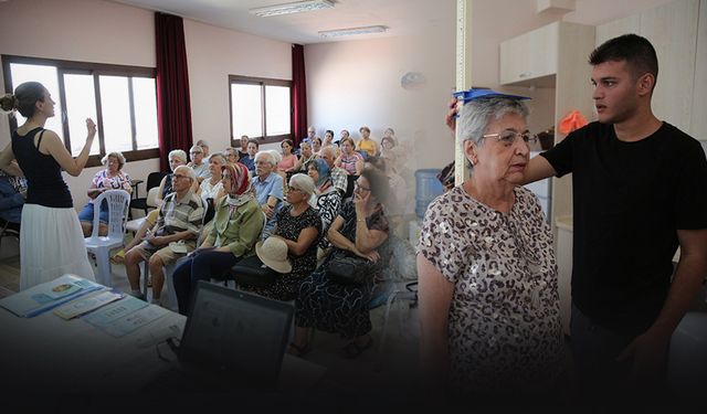 Sağlıklı bireyler sağlıklı Konak... ‘İleri Yaş’ kursiyerlerine ücretsiz tarama