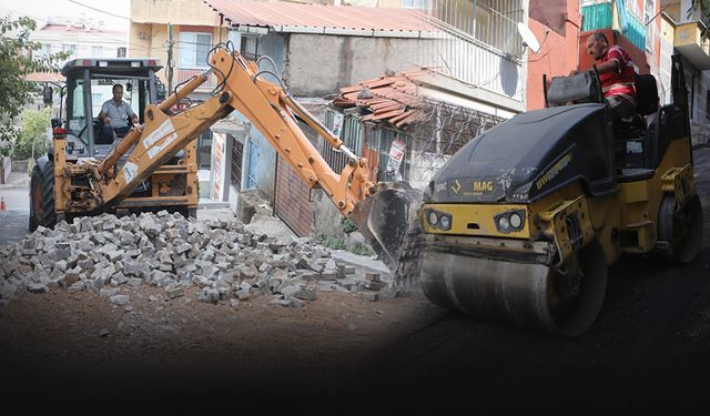 Bayraklı'da çalışmalar tam gaz! Yol yenileme seferberliği sürüyor