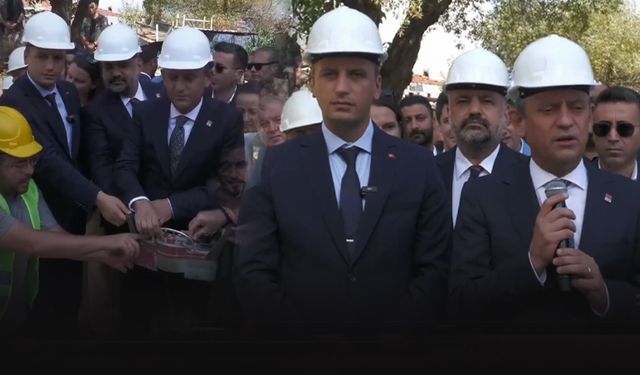 Özel, Cami temel atma törenine katıldı... Burada ne yapılsa içim ferahlıyor