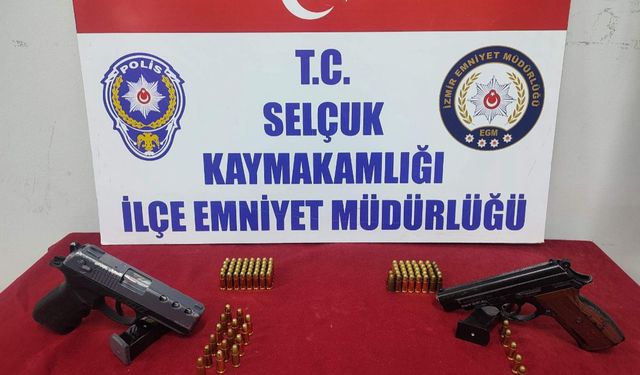 Selçuk'ta silah taşıyanlara operasyon