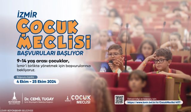 İzmir Çocuk Meclisi başvuruları başlıyor