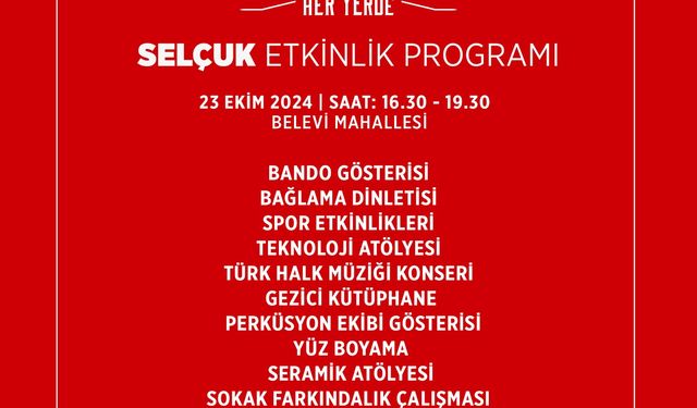 Cumhuriyet Her Yerde: Efes Selçuk'ta 29 Ekim programı