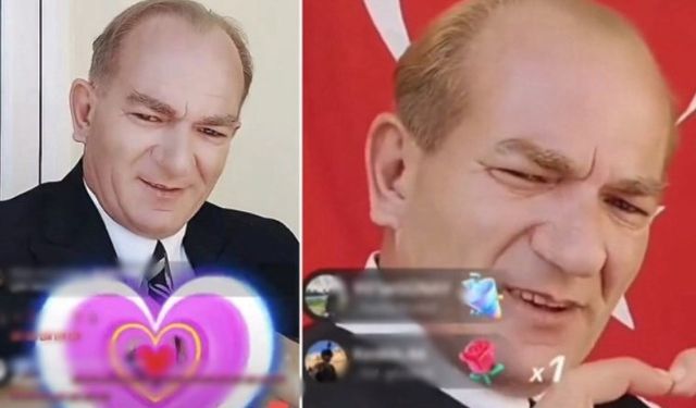 ‘Atatürk’e benzeyen adam’ yine yayın açtı!