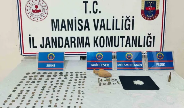 Manisa'da 484 adet sahte sikke ile yakalanan 2 şüpheliye gözaltı