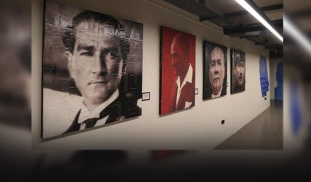 İzmir Kültür Yolu Festivali'nde Atatürk temalı eserler ilgi görüyor