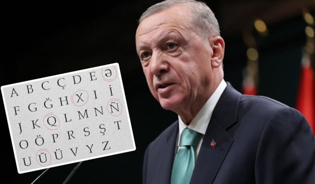 Erdoğan'dan 34 harfli 'yeni alfabe' önerisi: İşte o harfler!