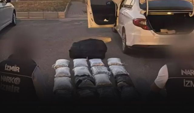 İzmir'de uyuşturucu operasyonu: 26 kilo esrar ele geçirildi