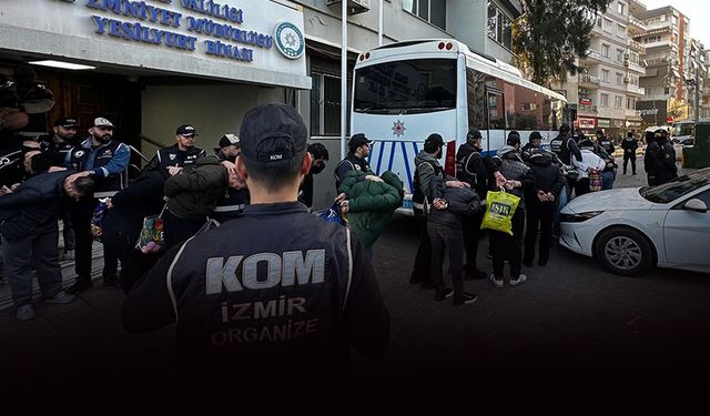 İzmir'de 'Beşoklar' mafyasına baskın: 32 şüpheli tutuklandı!