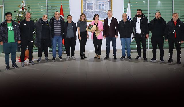 Amatör spor kulüplerinden Başkan Kınay’a teşekkür ziyareti