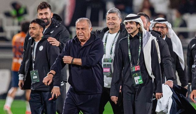 Suudi Arabistan'da gündem Fatih Terim'in gol sevinci!