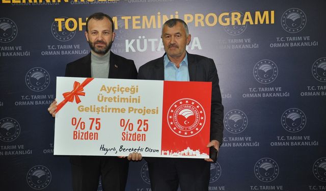 Kütahya'da üreticilere tohum desteği verildi