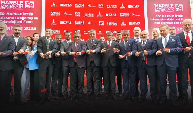 Doğal taş sektörü 30'uncu kez İzmir'de buluştu... Binin üzerinde katılımcı!