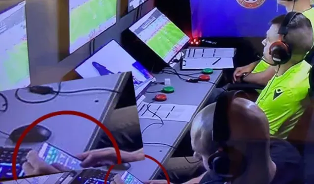 Skandal görüntü... VAR odası bahis oynarken yakalandı!