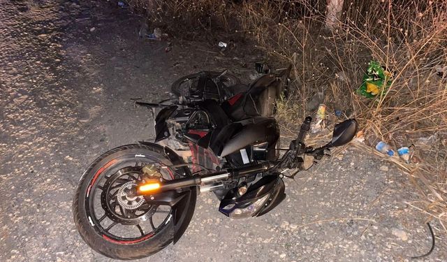 Söke'de devrilen motosikletin sürücüsü yaralandı