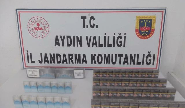 Aydın'da 114 paket kaçak sigara yakalandı