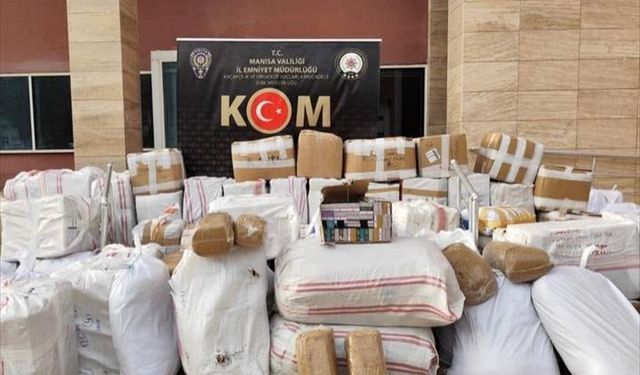 Manisa'nın kaçakçılık operasyonunda 2 şüpheli yakalandı