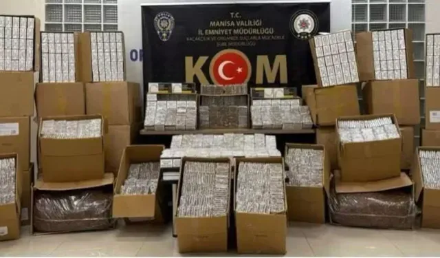Otomobilde yapılan aramada 292 bin makaron ele geçirildi
