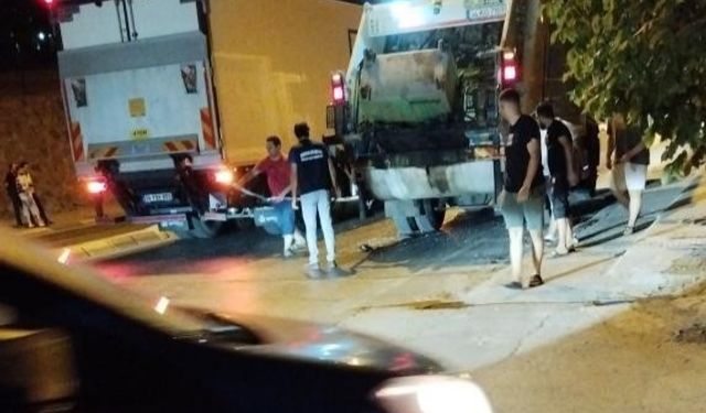 Otomobil çöp kamyonuna çarptı: 1 yaralı