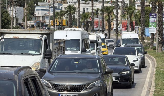 Bodrum'da bayram tatili dönüşü başladı