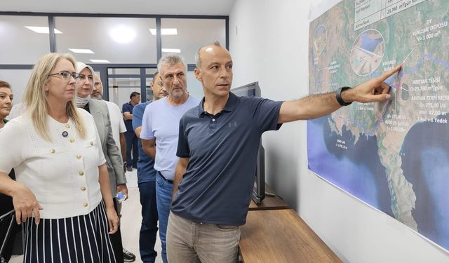 AK Parti'li Çankırı, Karareis Barajı'nda incelemelerde bulundu