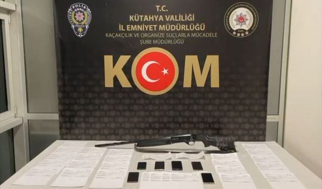 Kütahya'da suç örgütü operasyonu: 7 zanlıdan 6'sı tutuklandı