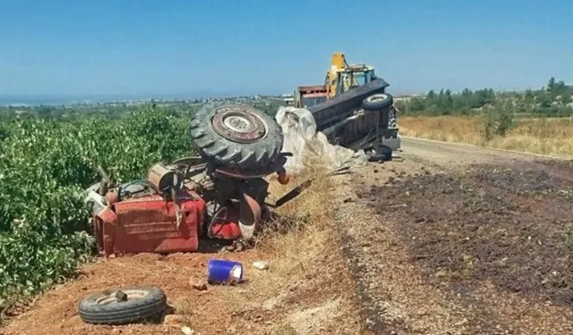Denizli'de ağaca çarpan traktörün sürücüsü öldü