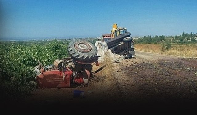 Devrilen traktörün altında kaldı... Feci şekilde can verdi!