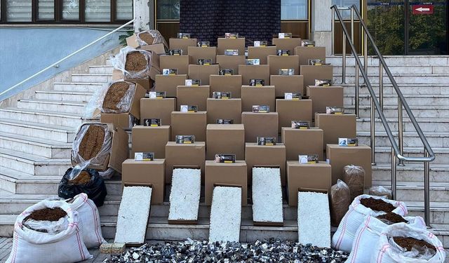Denizli'de kaçak sigara operasyonu... 1 şüpheli yakalandı