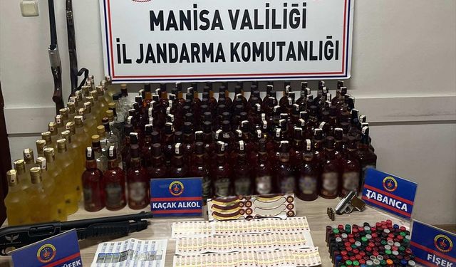 Manisa'da sahte içki operasyonu: Resmen imalathane!