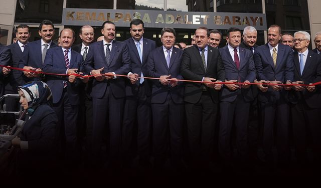 Bakan Tunç Kemalpaşa'da açılışı yaptı, müjdeyi verdi: O ilçelere yeni adalet binası geliyor!