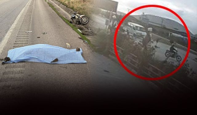 Kavşakta feci kaza: Motosiklet sürücüsü hayatını kaybetti!