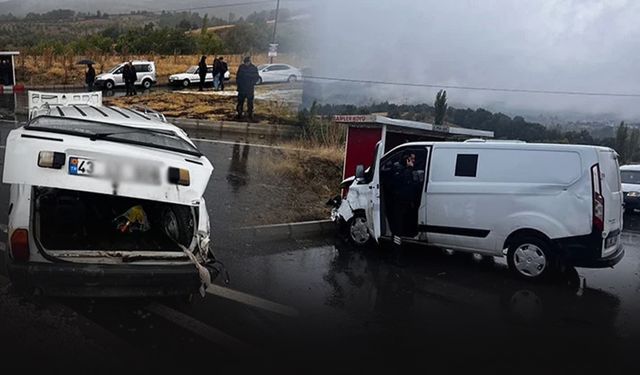 Zırhlı para nakil aracı ile otomobil çarpıştı... 1 ölü 3 yaralı!