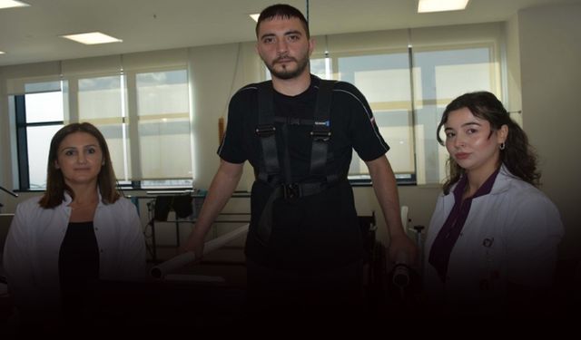 Kaza sonrası felç kalmıştı: Alaaddin Efe, yeniden ayağa kalktı