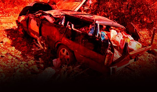 Kontrolden çıkan otomobil şarampole devrildi: Bir aile yok oldu!