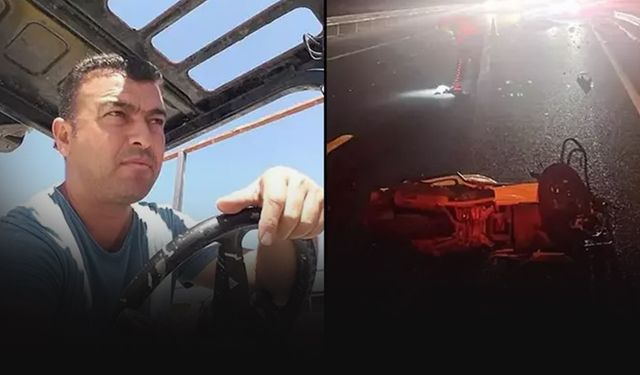 Lastiği patlayan motosiklet devrildi... Sürücü hayatını kaybetti!