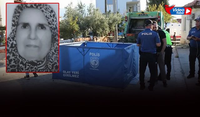 Yaşlı kadın çöp kamyonunun altında kaldı: O anlar kamerada!