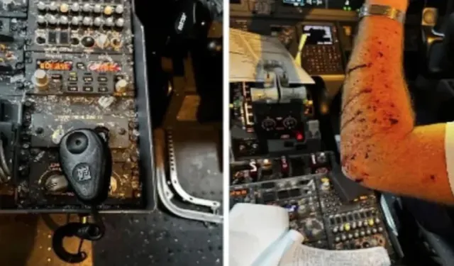 Yolcu uçağına meteor çarptı: Kokpit parçalandı, pilot kanlar içinde kaldı