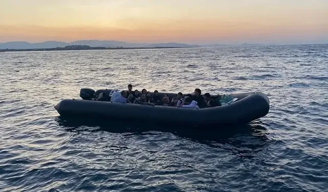 Kuşadası açıklarında 25 kaçak göçmen yakalandı