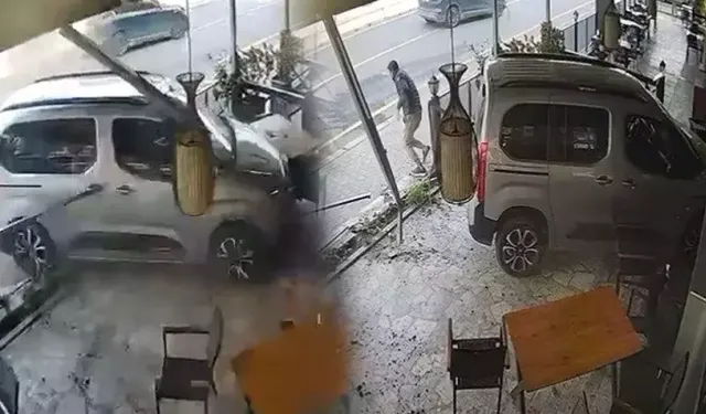 15 yaşındaki gencin kullandığı otomobil takla attı: O anlar kamerada!