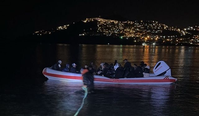 Bodrum açıklarında 30 düzensiz göçmen yakalandı