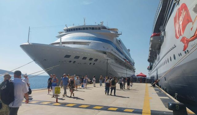 Bodrum'a sezonun son kruvaziyeri 634 turist getirdi