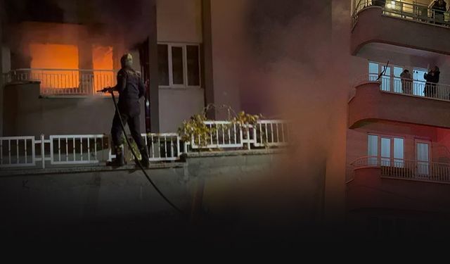 8 katlı apartmanda yangın paniği... 1 kişi alevlerden kaçamadı!