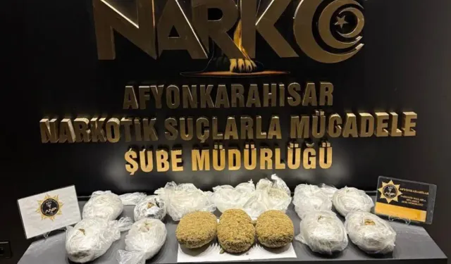 Afyonkarahisar'da aracında uyuşturucu bulunan şüpheli tutuklandı