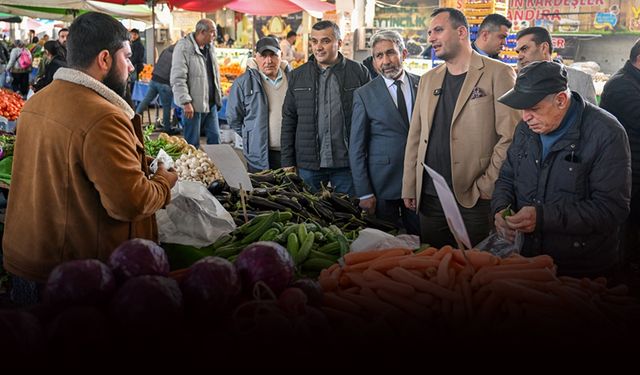 Başkan Eşki’den pazaryeri denetimi: Esnafa hijyen uyarısı